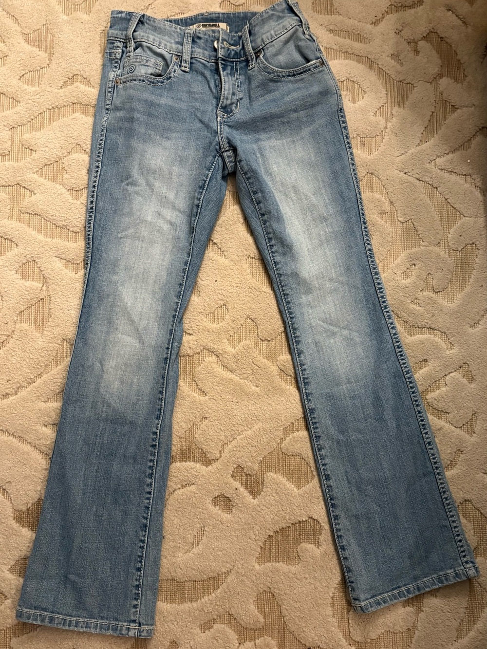 Rock & Roll Cowgirl Light Blue Boot Cut Jeans